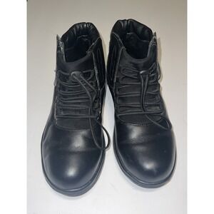 SureFit Boots Men's Black Size 7 Leather Comfort Lace-Up Work Boots